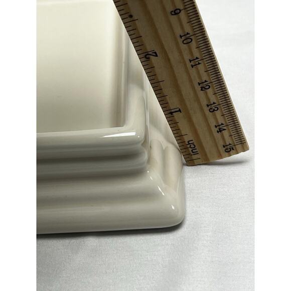 RH Restoration Hardware Flatiron Union Ivory Stoneware Vanity Display Dish Tray - Picture 7 of 7